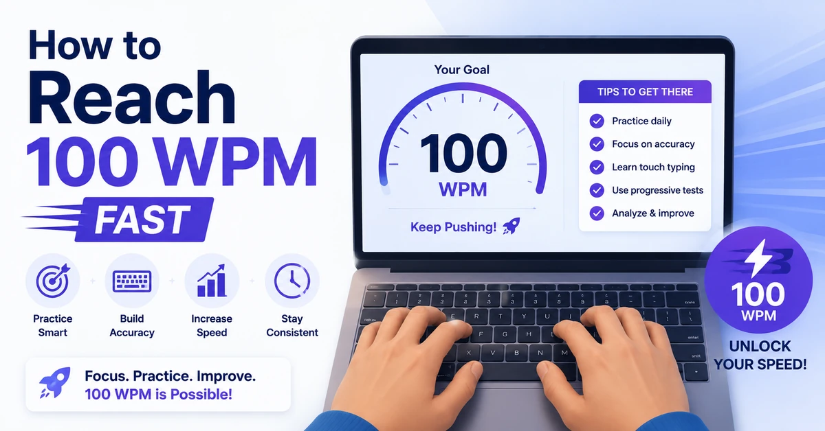 How to Reach 100 WPM Fast: Proven Plan Without Costly Mistakes