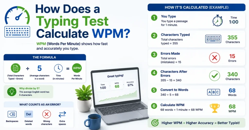 How Is Typing Speed Calculated? Proven WPM Formula, No Confusion