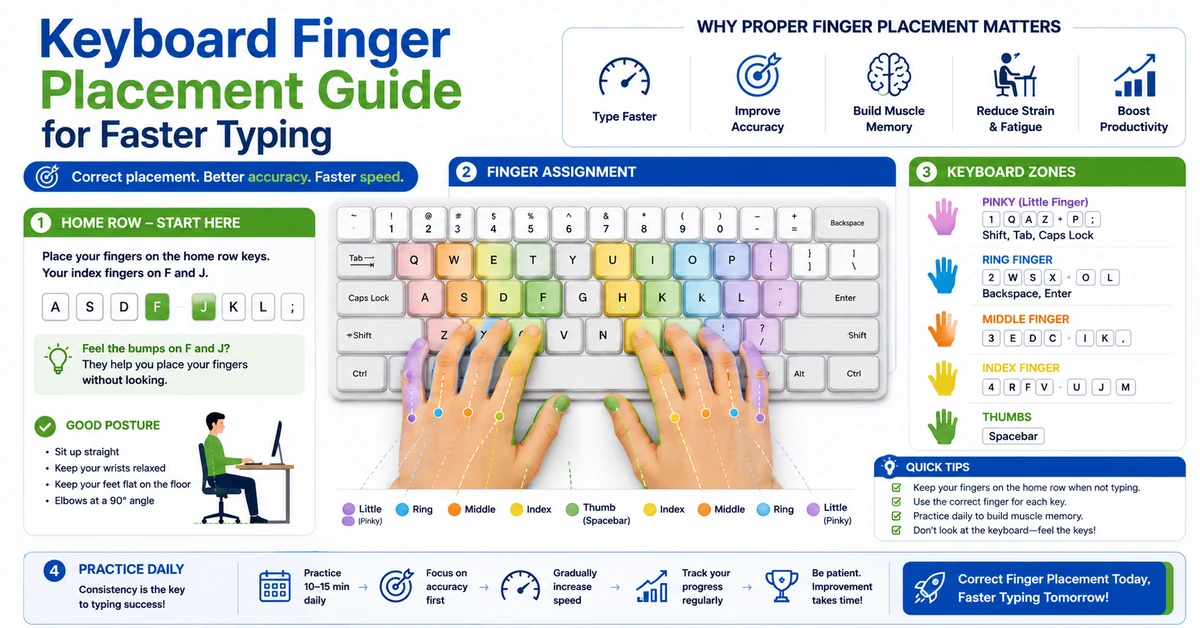 keyboard finger placement